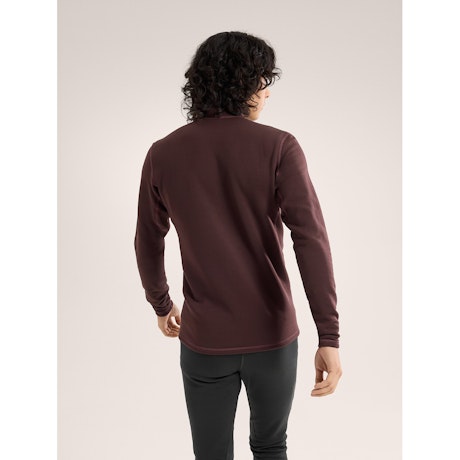 Arc'teryx Men's Rho Heavyweight Zip Neck Baselayer - Thermal Merino Wool Long Sleeve Shirt for Winter Hiking, Skiing & Outdoor Activities