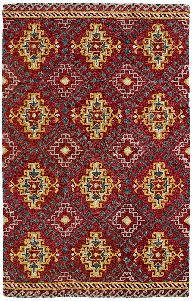 Kaleen Rugs Global Inspirations Handmade Area Rug - Red 5' x 7' 9