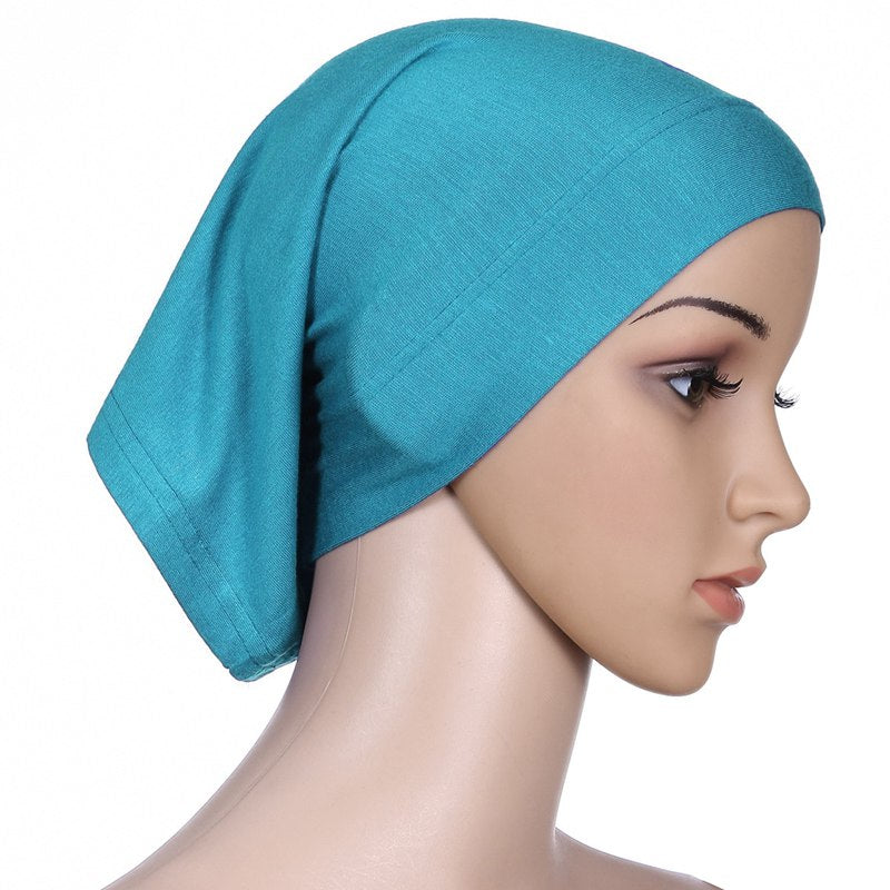 Premium Muslim Women's Mercerized Cotton Turban Headwrap - Breathable Hijab Cap for Daily Wear, Prayer & Modest Fashion