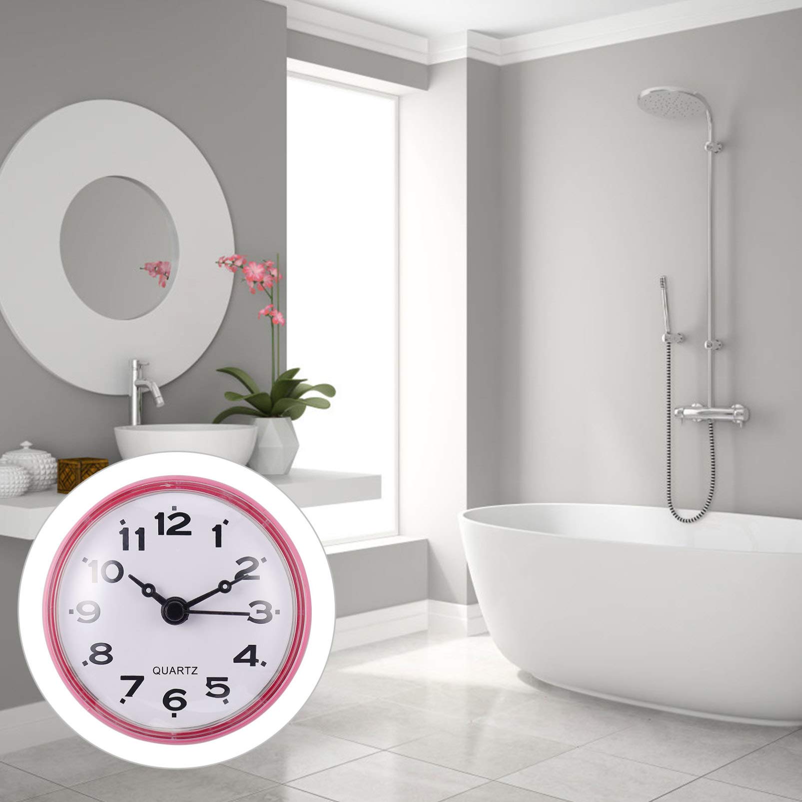 Anti-Fog Electronic Wall Clock for Bathroom, Kitchen & Living Room - Home & Office Decor