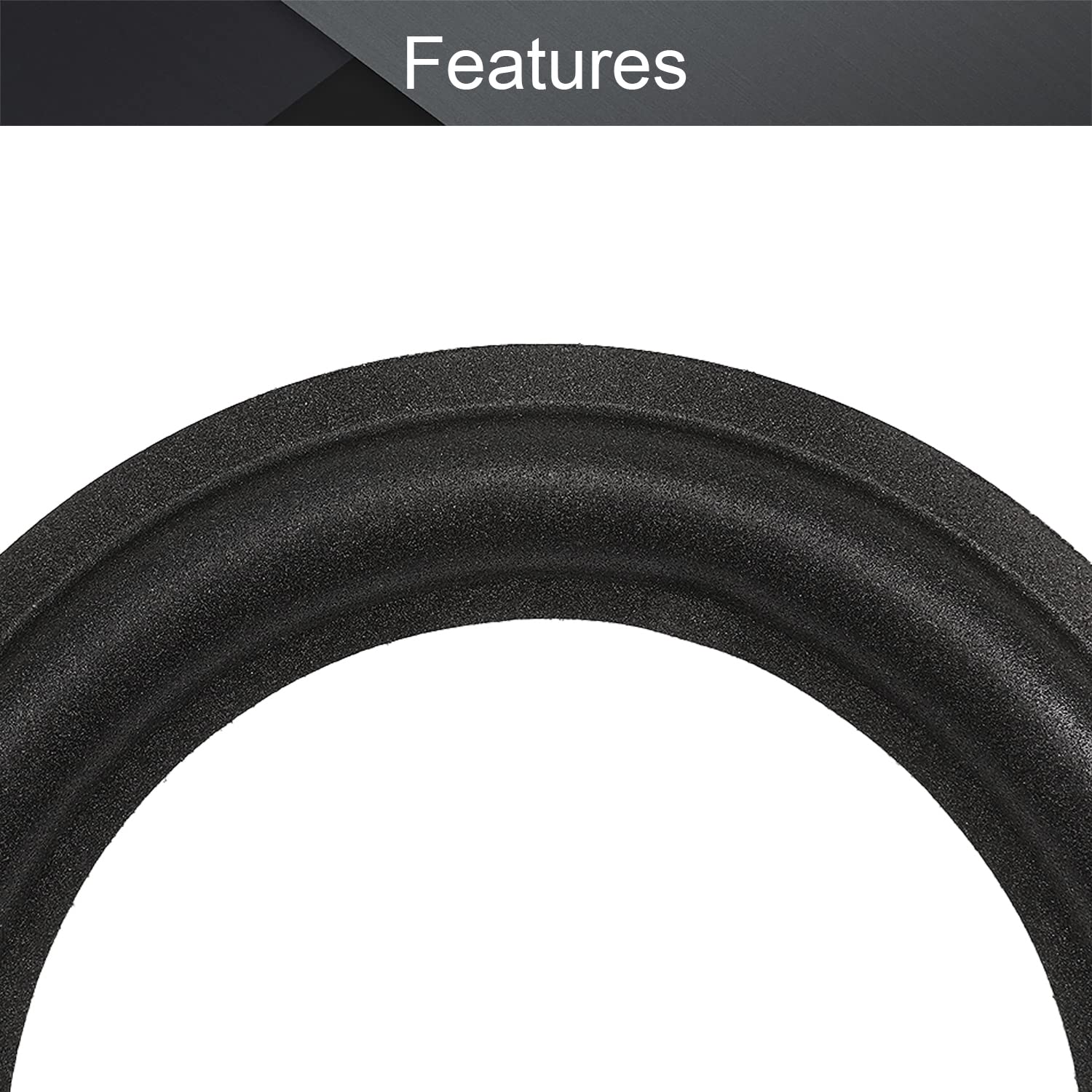 Fielect 6-Inch (155mm) Speaker Foam Edge Surround Rings - 2 Pack Replacement Parts for Speaker Repair & DIY Projects | Perfect for Home Audio, Car Speakers & Studio Monitor Repairs