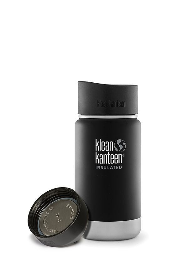 Klean Kanteen 12oz (355mL) Vacuum Insulated Wide Mouth Stainless Steel Water Bottle - Perfect for Hiking, Camping & Outdoor Activities