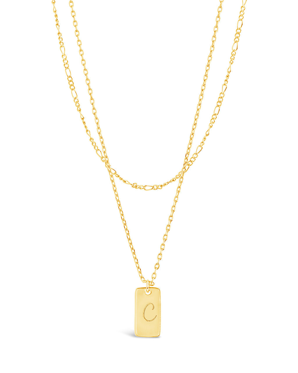 Layered Chain Necklace for Women - Initial Pendant Necklace, Dainty Gold & Silver Jewelry Gift for Her - Perfect for Everyday Wear, Date Night & Special Occasions