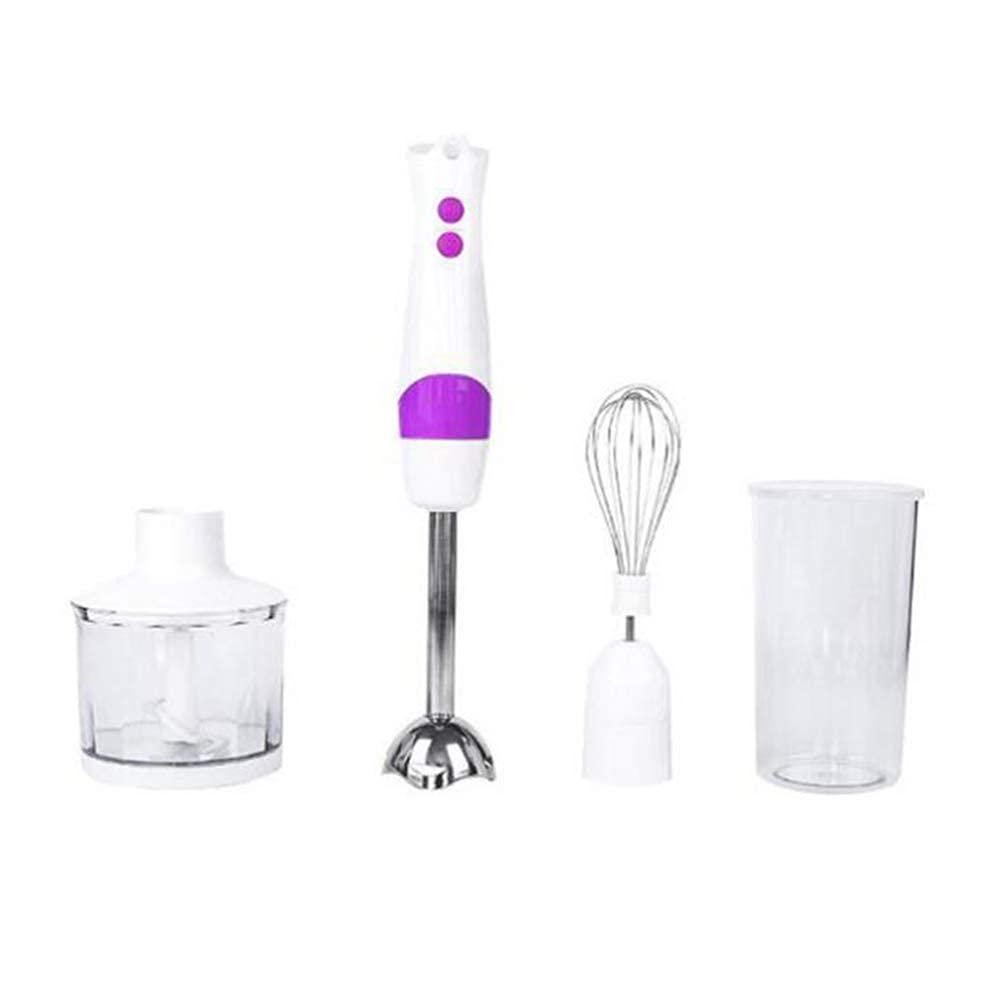 **IW.HLMF 2-Speed Hand Blender with Stainless Steel Frame - Includes Measuring Cup & Egg Whisk - Detachable & Ergonomic Design - Perfect for Soups, Smoothies, Baby Food & Purees - Ideal for Home Kitchen, Baking & Meal Prep**