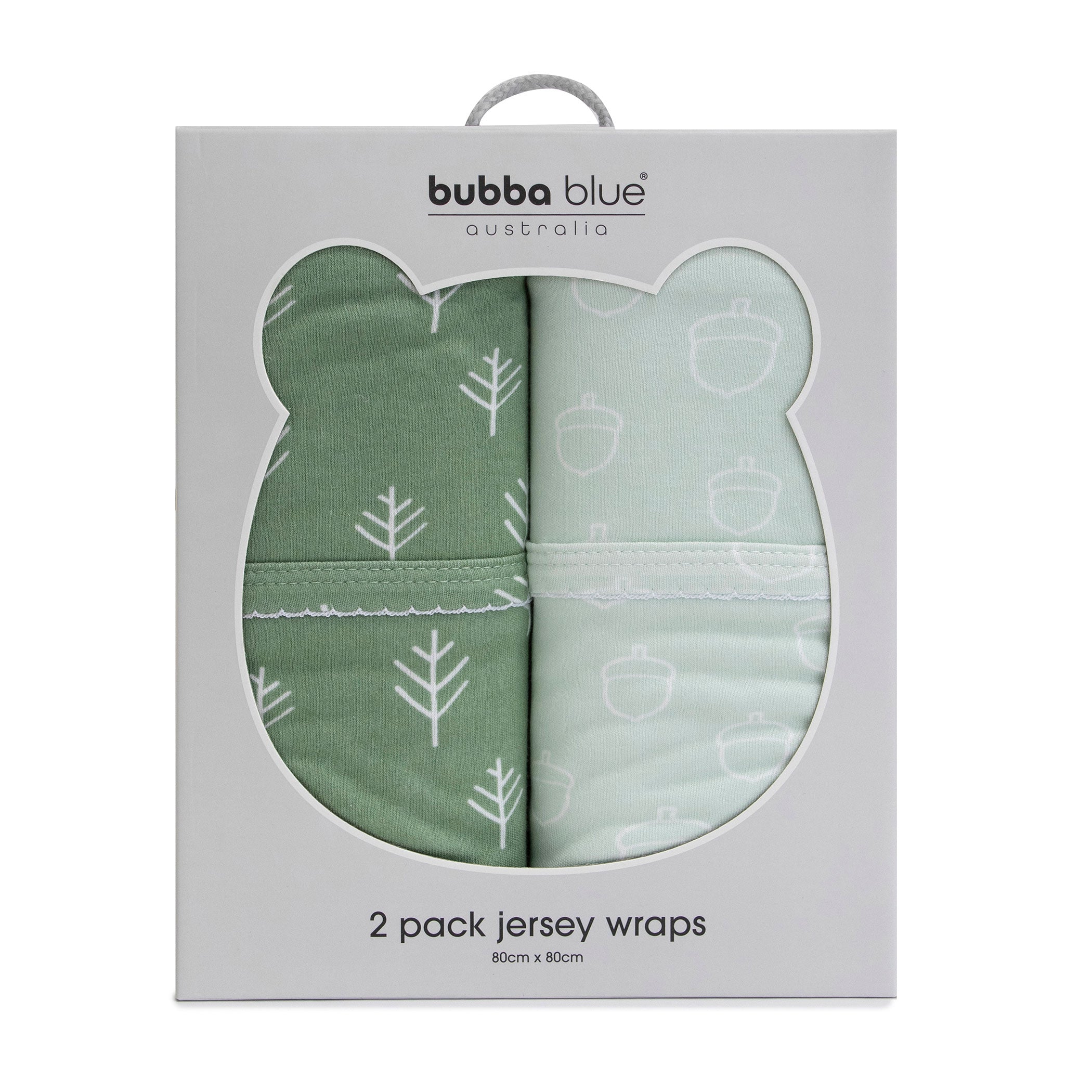 Nordic Style 2-Pack Jersey Wrap in Avocado Green & Forest Green - Cozy Home & Office Blanket for Relaxation