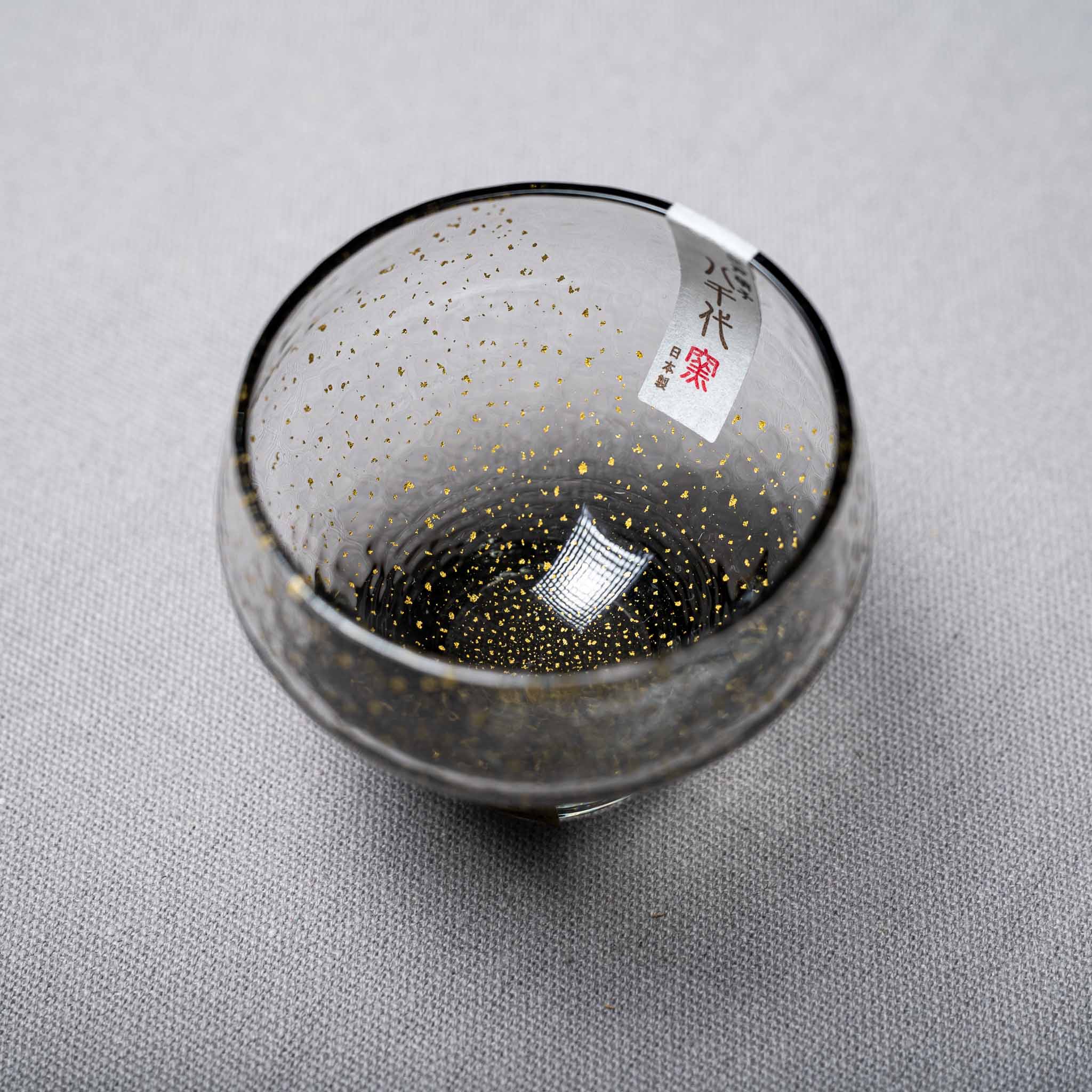 Yachiyo Edo Glass Sake Cup 115ml - Handcrafted Japanese Night Sky Design - Perfect for Sake Tasting, Japanese Dining & Home Bar Decor