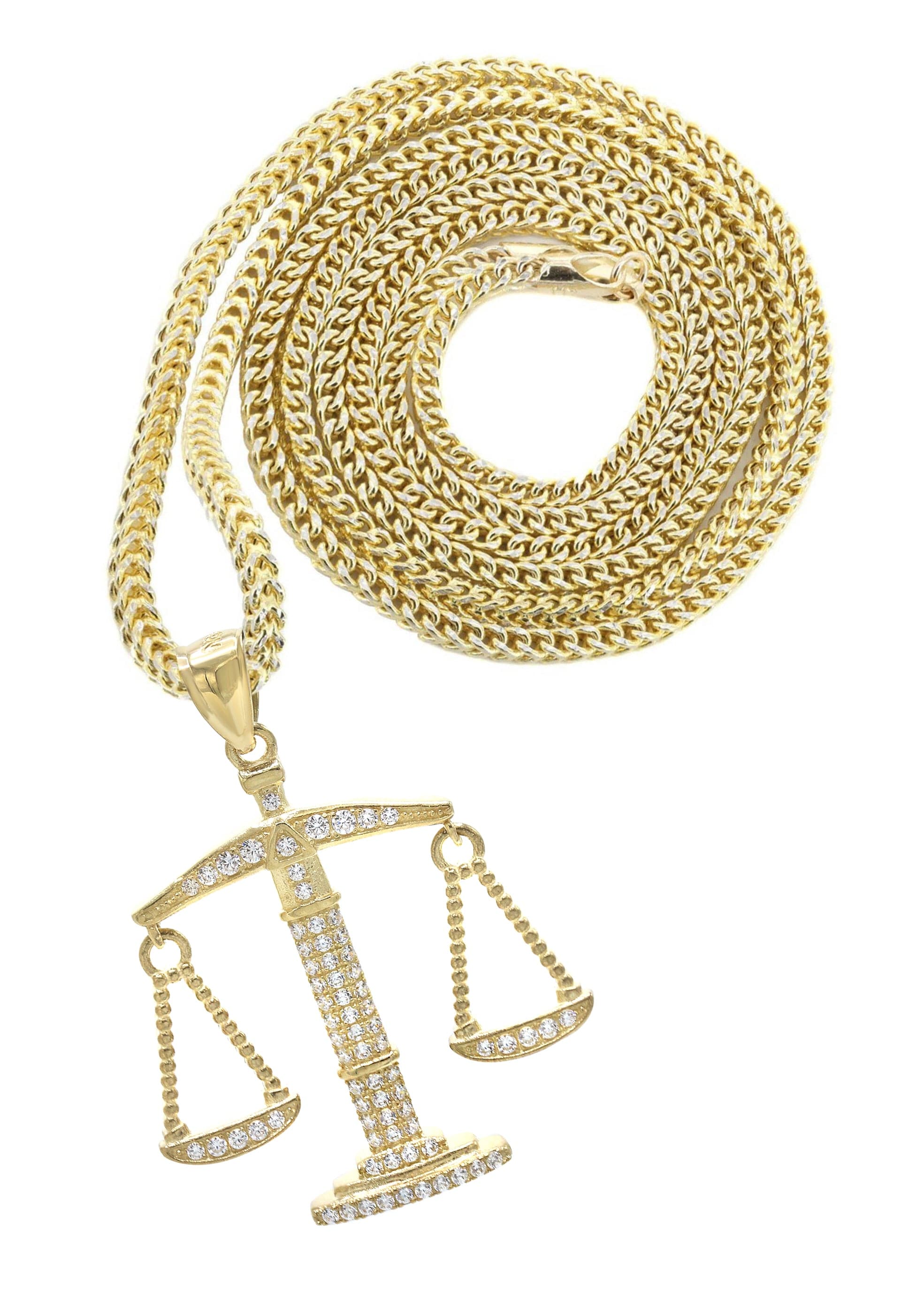10K Yellow Gold Scales of Justice Necklace - 15 Grams | Elegant Jewelry for Lawyers, Graduates & Legal Professionals | Perfect Gift for Courtroom, Ceremonies & Special Occasions