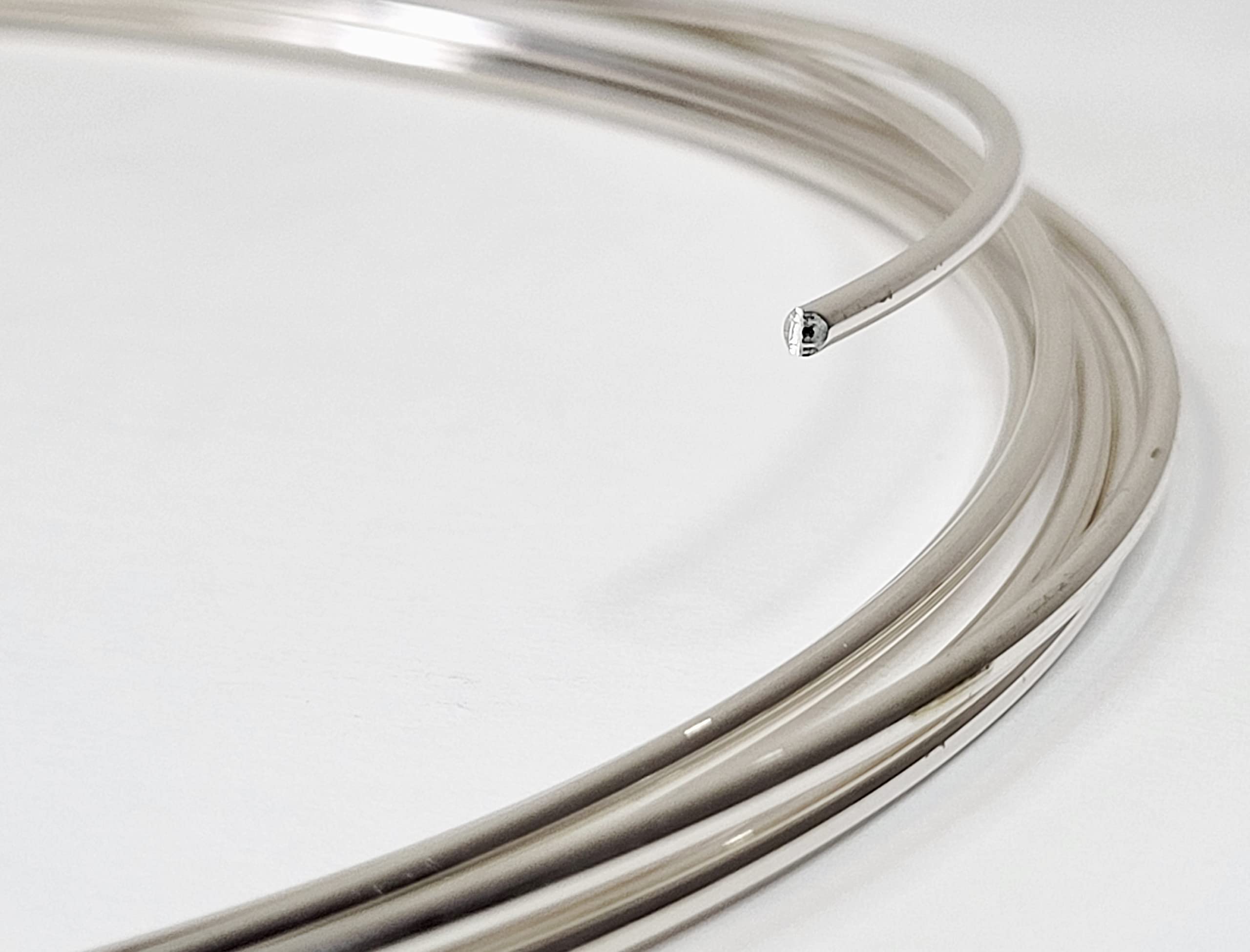 12 Gauge Round Dead Soft 925 Sterling Silver Wire - 4 Feet Jewelry Making Supplies for DIY Bracelets, Necklaces & Rings - Premium Craft Wire for Beading & Wire Wrapping Projects