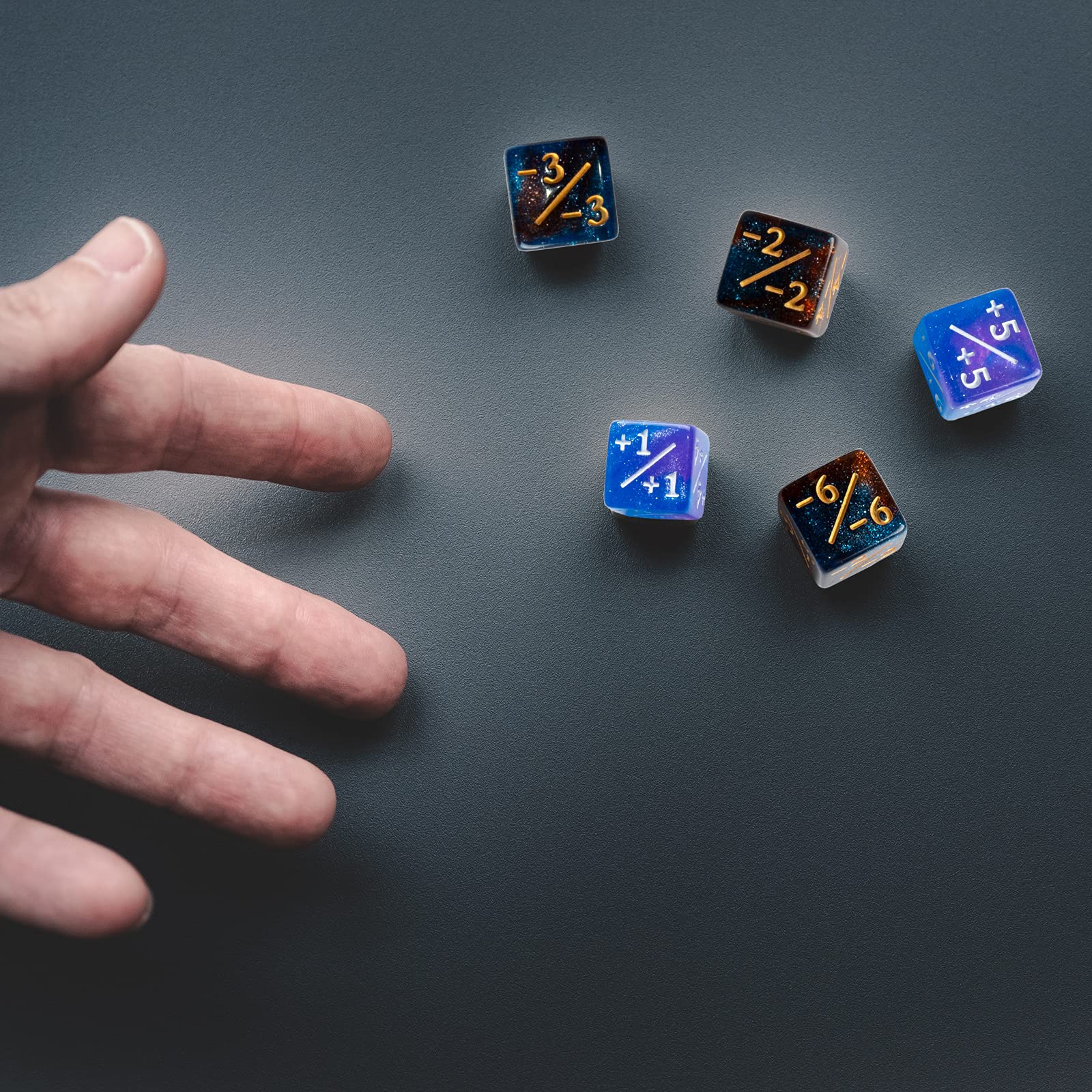 24-Piece MTG Counter Dice Set - +1/+1 Buff Dice & Life Tokens for Magic: The Gathering TCG, Commander Deck Accessories - Perfect for Gameplay Tracking and Strategy Enhancement