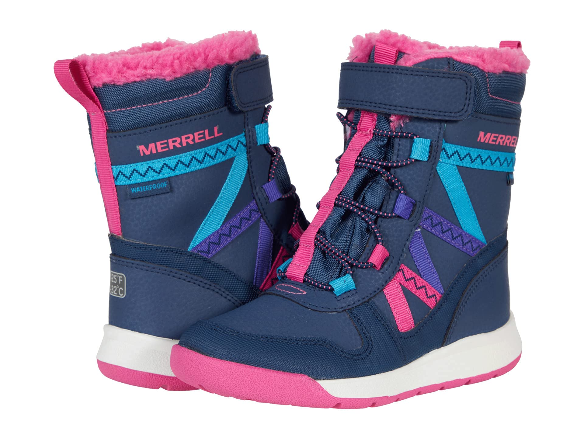 Merrell Kid's Snow Crush 2.0 Waterproof Winter Boots for Boys & Girls - Warm & Comfortable Snow Boots for Kids - Perfect for Snow Play, Hiking & Outdoor Adventures