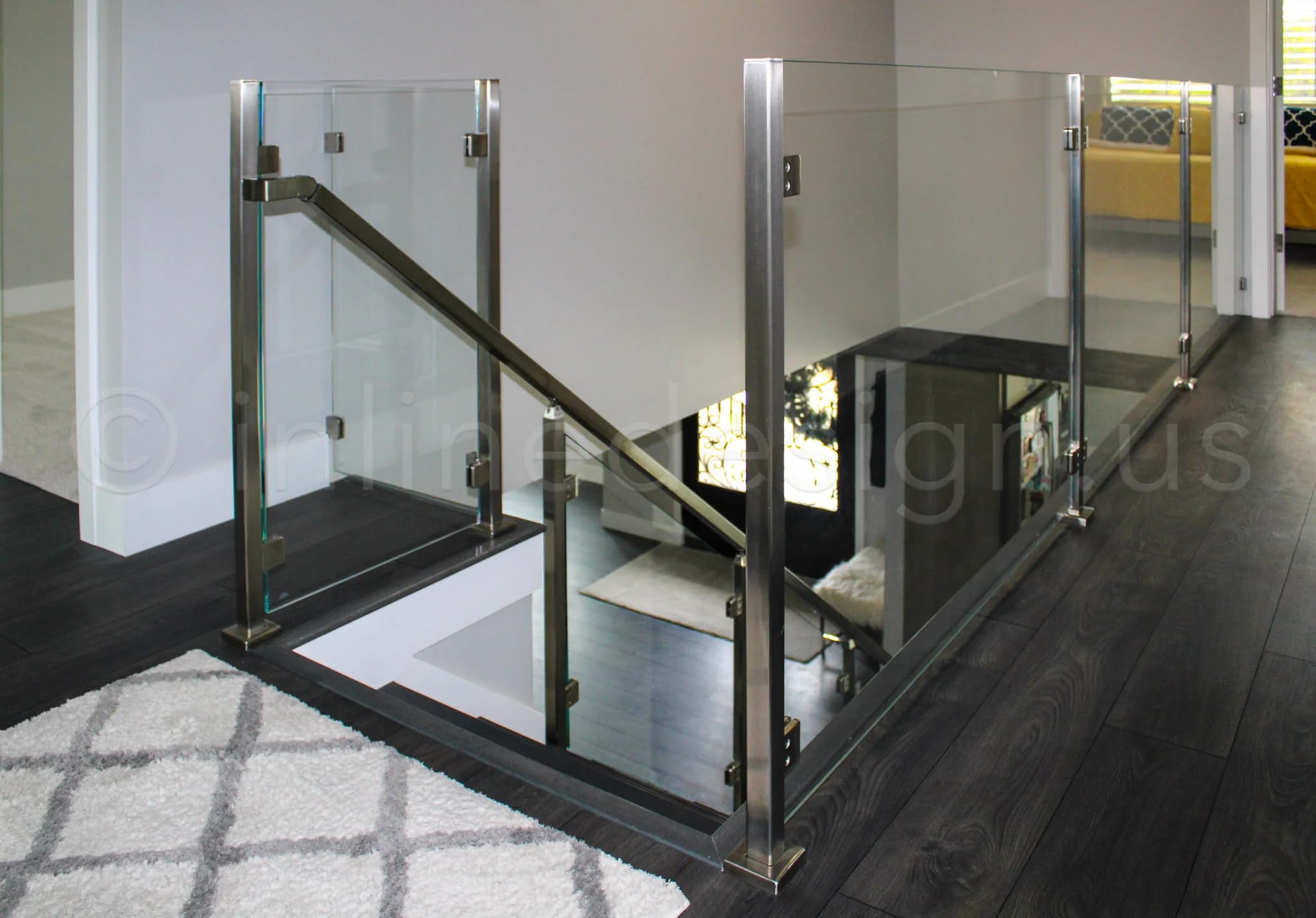 Heavy Duty 316 Stainless Steel Glass Railing Post - 3/8