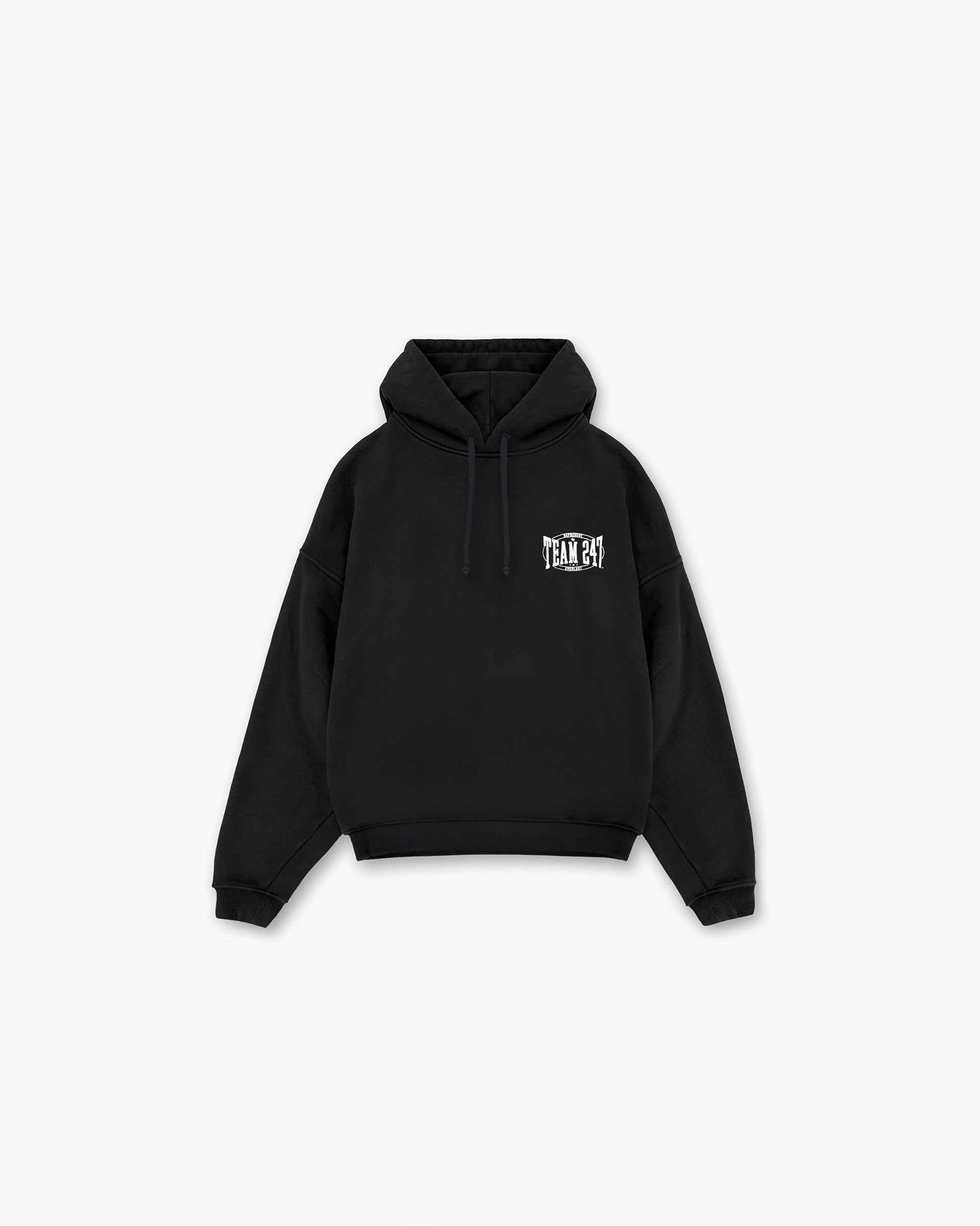 Everlast Training Camp Boxy Hoodie - Off Black | Men's & Women's Workout Hooded Sweatshirt for Gym, Running & Casual Wear