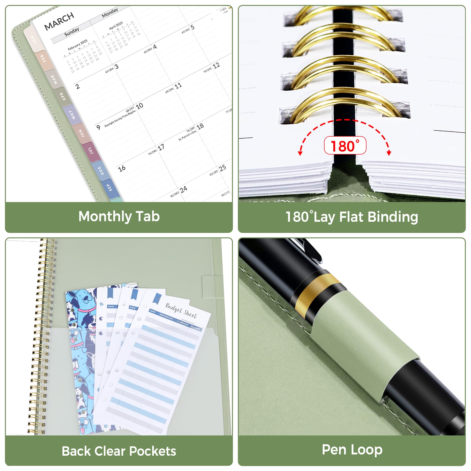 SUNEE 2025-2026 Monthly Planner 7.3