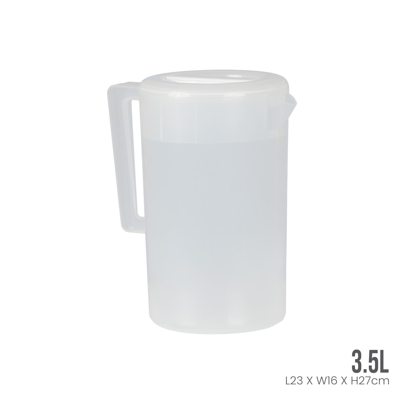 3.5L Red Water Jug with Handle - BPA Free Large Capacity Water Container for Camping, Hiking, and Outdoor Activities