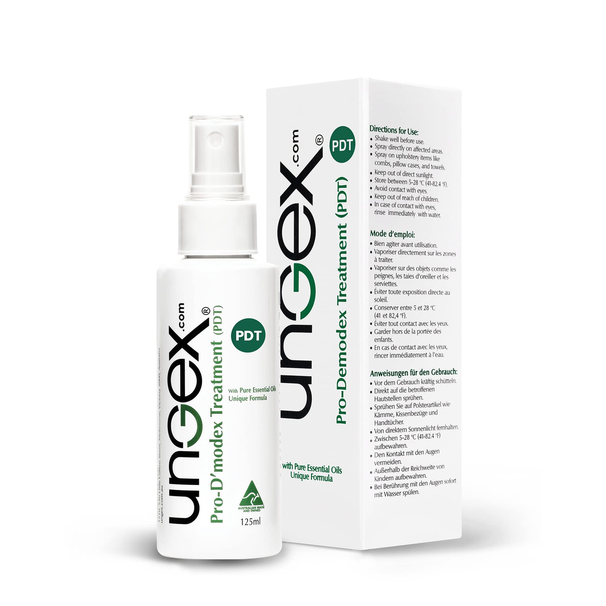 Ungex Pro-Demodex Treatment for Demodicosis | Professional Skin Care Solution for Face & Eyelids | Relieves Itching & Redness | Perfect for Sensitive Skin & Rosacea Sufferers | Use at Night for Best Results