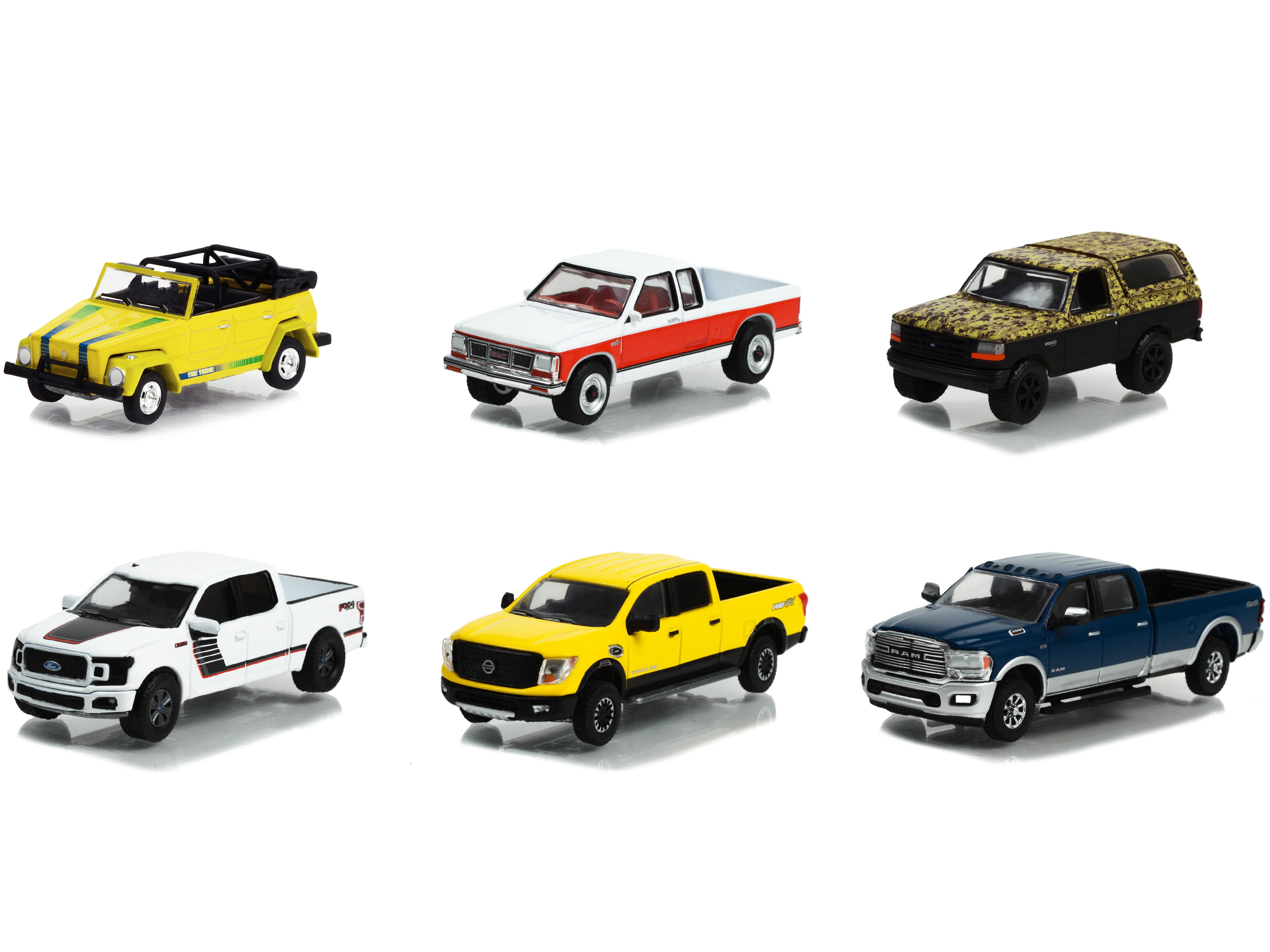 Greenlight All Terrain Series 14 - 1/64 Scale Diecast Model Cars (6-Piece Set) - Perfect for Collectors, Display & Off-Road Racing Scenes