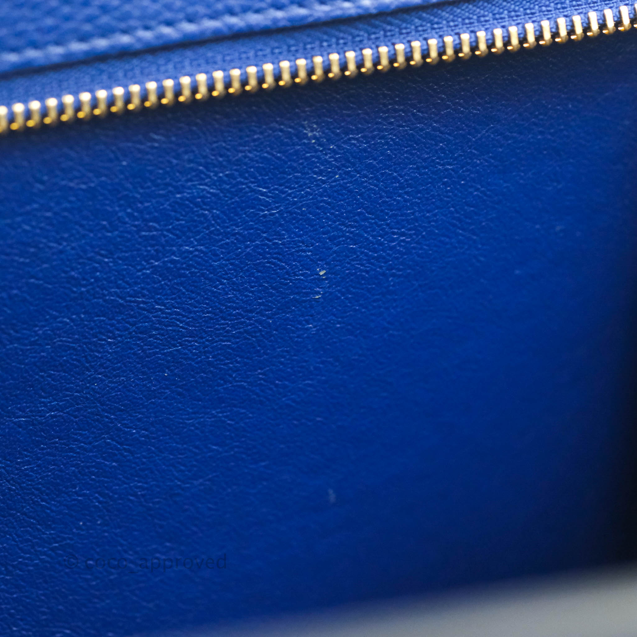 Celine Sleek Small Tri-Color Trapeze Bag in Blue Calfskin Leather - Perfect for Work, Travel & Everyday Use