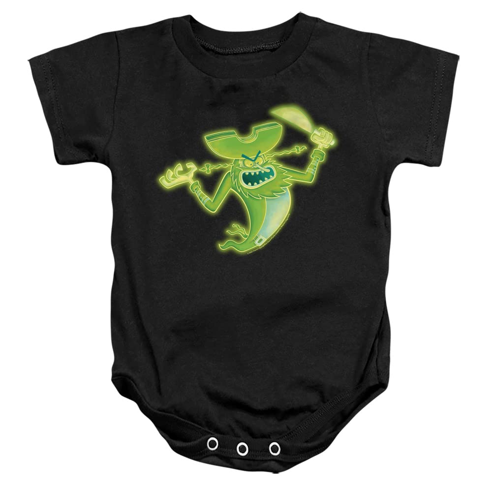 LOGOVISION Spongebob The Flying Dutchman Unisex Baby Bodysuit - Soft Cotton Infant Snap Suit for Newborns & Toddlers - Perfect for Playtime, Daycare & Family Outings