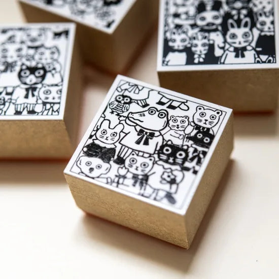 Yumi Kitagishi Animal Rubber Stamps - Handmade Craft Stamps for Scrapbooking, Card Making & DIY Projects