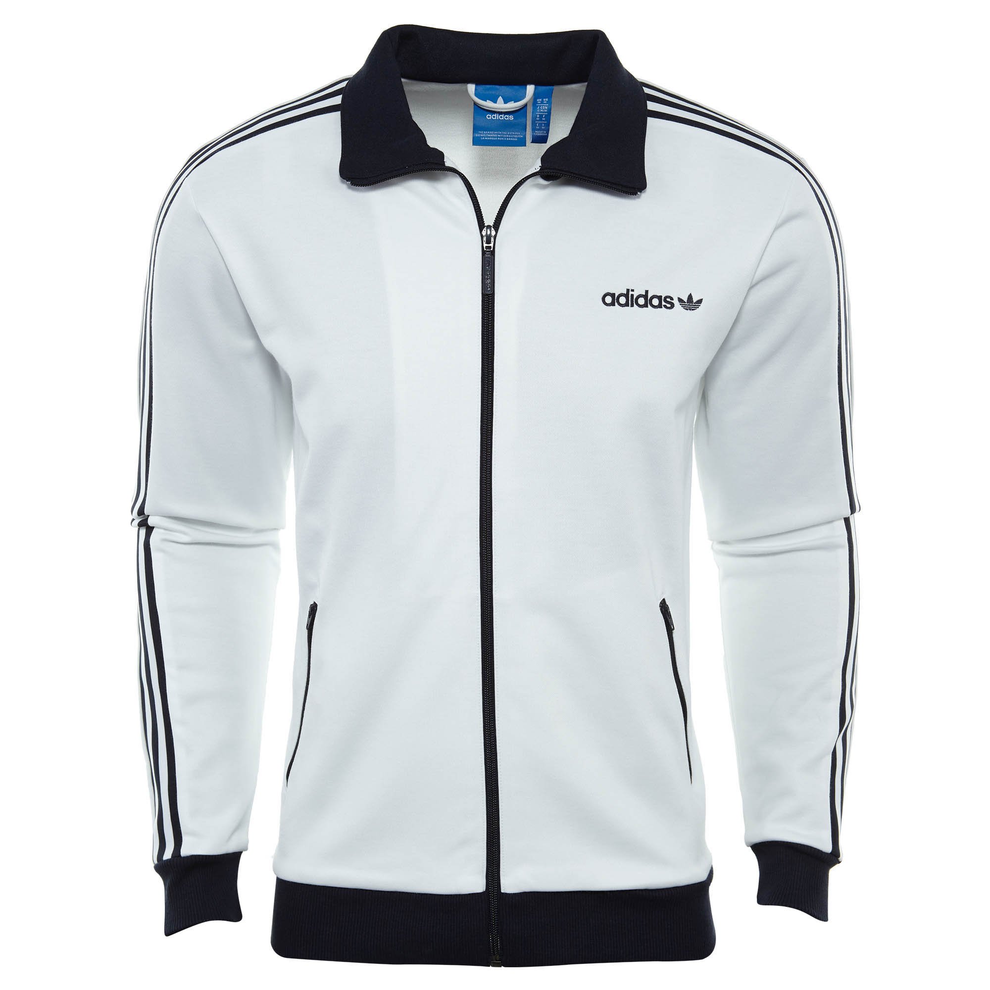 adidas Originals Men's Blackbird Track Jacket - Classic Athletic Hooded Sweatshirt for Running, Gym & Casual Wear | Vintage-Inspired Sportswear