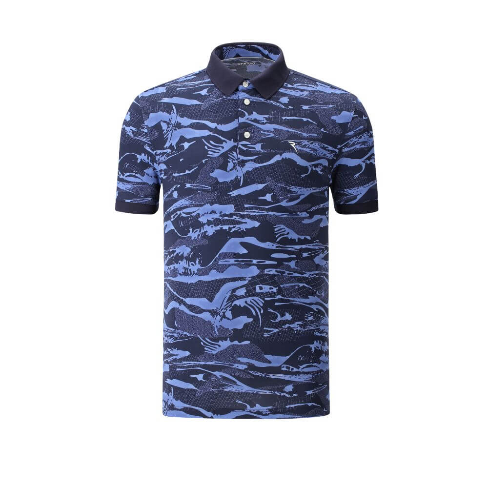 Eco-Friendly Sunblock® Printed Polo Shirt for Men & Women | UV Protection & Breathable Fabric | Perfect for Outdoor Activities, Golf & Casual Wear