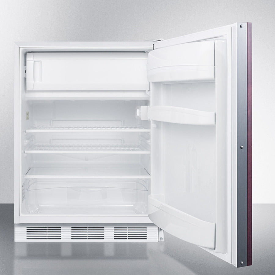 Accucold 24 Inch ADA Compliant Built-In Refrigerator Freezer with Glass Door - CT66LWBIIFADA - Perfect for Restaurants, Cafes, and Commercial Kitchens