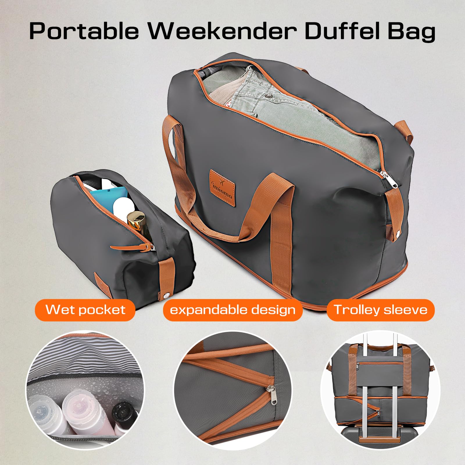 Joyway 20 Inch Carry on Luggage Set - 3 Piece Hardshell Spinner Wheel Suitcase with TSA Lock & Expandable Duffel Bag | Perfect for Air Travel, Business Trips & Weekend Getaways