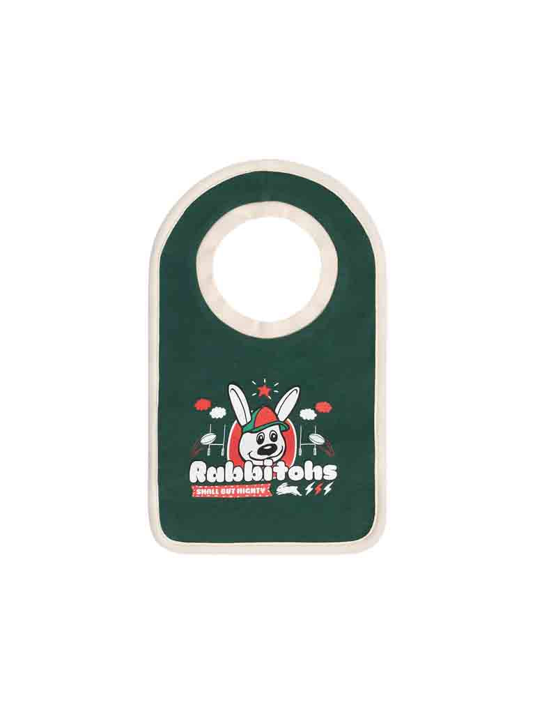 South Sydney Rabbitohs Baby Cloud Bib - Soft & Absorbent Drool Bibs for Infants & Toddlers - Perfect for Feeding, Teething, and Everyday Use