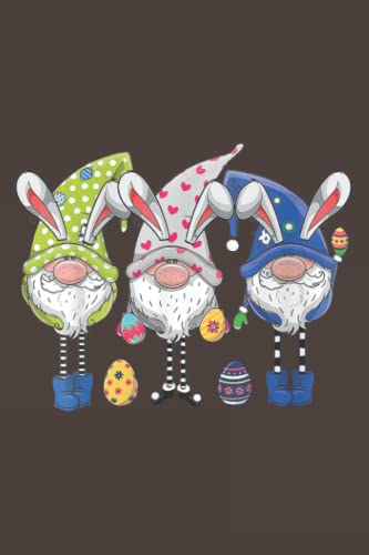 Easter Gnome Bunny Notebook - 6x9 Inch Journal with Cute Easter Egg Hunting Design for Women | Perfect for Easter Gifts, Spring Journaling & Holiday Planning