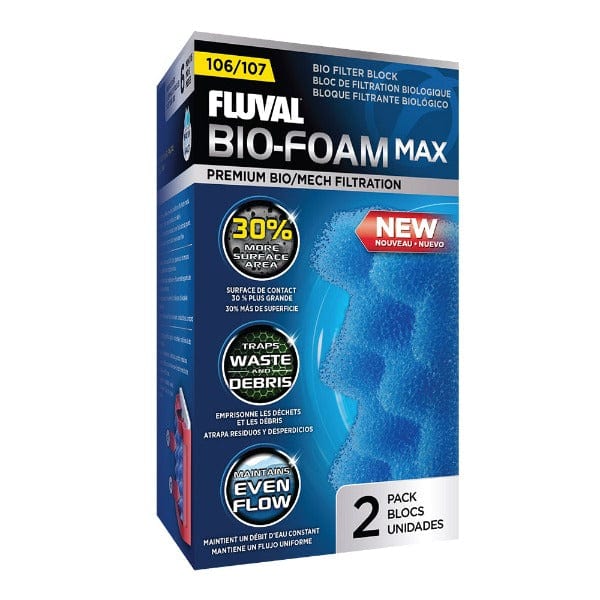 Fluval 06 / 07 Series Bio Foam Max Filter Block - High Performance Aquarium Filter Media for Fish Tank Cleaning & Water Purification - Perfect for Freshwater & Saltwater Tanks