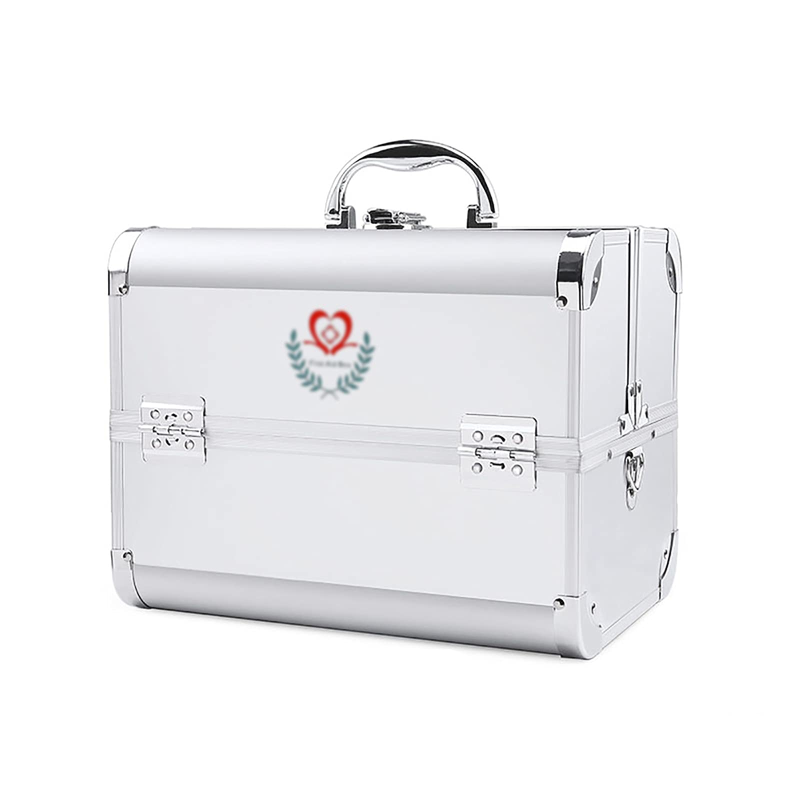 Portable Lockable First Aid Kit with Multi-Foldable Layers - Medicine Storage Box for Home, Travel, Workplace & Emergency Preparedness