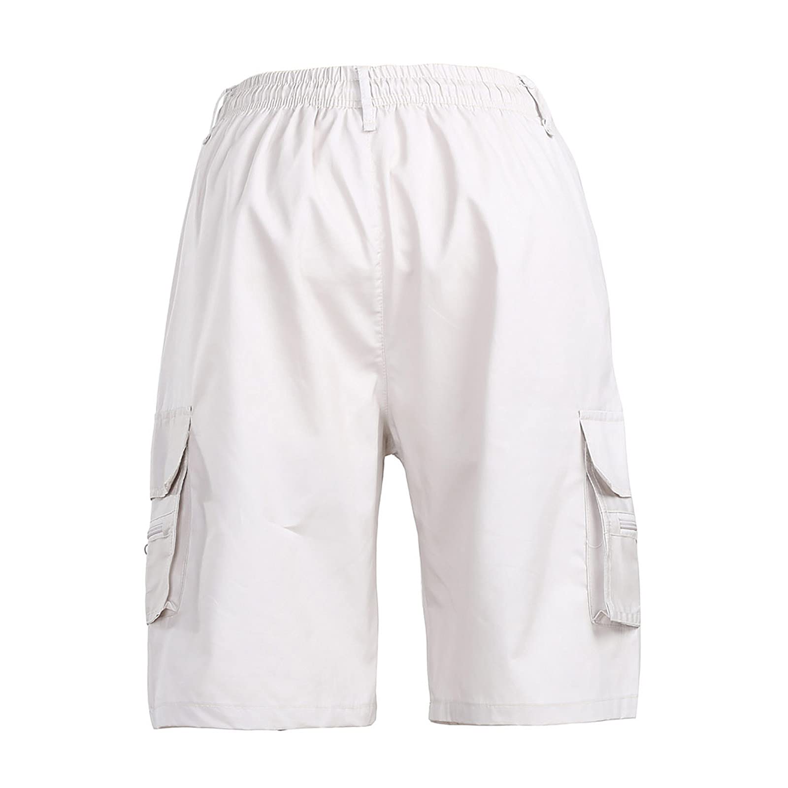 **Men's Casual Cargo Shorts with Elastic Waist & Drawstring - Lightweight Summer Jogger Shorts for Outdoor, Travel, and Everyday Wear**