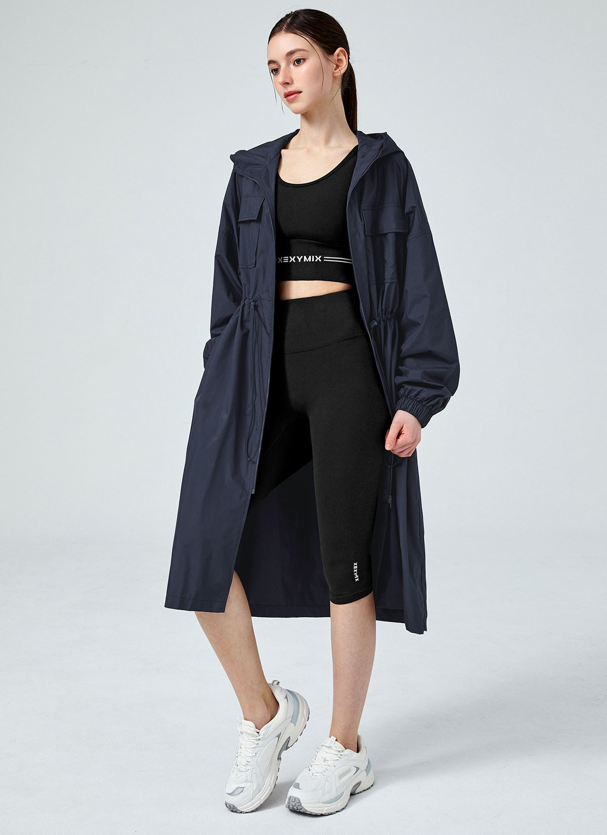 Airy Essential Maxi Hood Long Jacket - Lightweight Women's Outerwear for Spring & Fall - Perfect for Casual Outings, Travel & Layering
