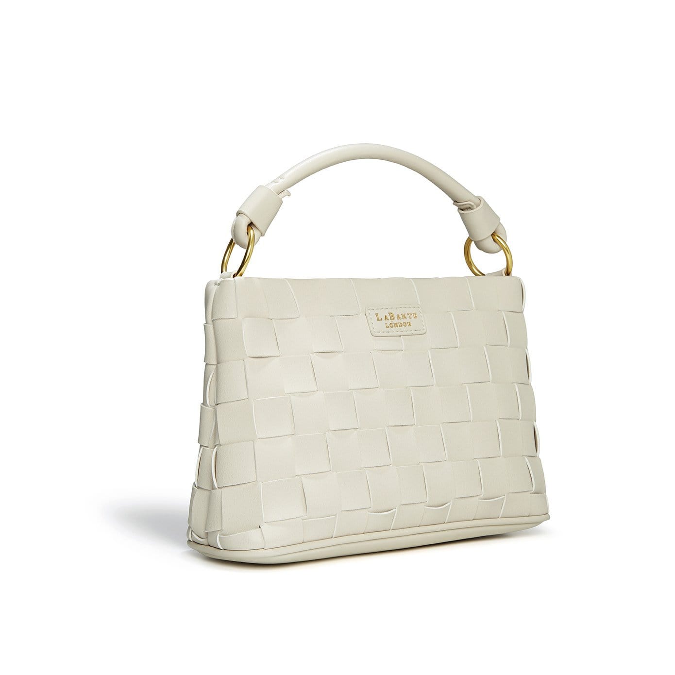 Baby Bella Woven Vegan Leather Crossbody Bag for Women | White | Perfect for Everyday Use, Travel & Shopping