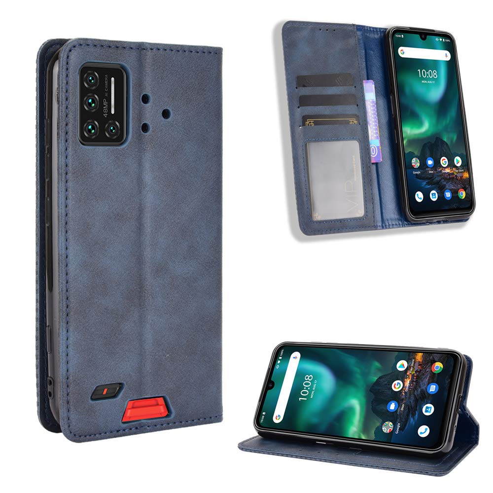 Premium PU Leather Flip Cover Case for Umidigi Bison - Shockproof & Scratch-Resistant Protection (Blue) | Perfect for Outdoor Adventures, Work & Daily Use