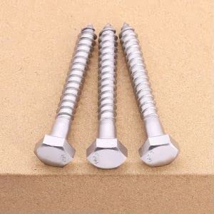1/4 x 2 Inch Hex Lag Screws Bolts - 15 Pack, 304 Stainless Steel 18/8, Hexagon Head Wood Screws for Heavy Duty Applications Like Deck, Fence, Floor, and Outdoor Furniture