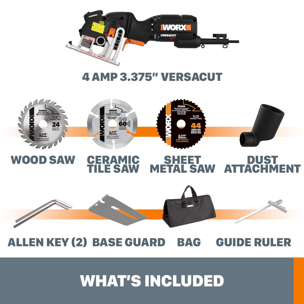 Worx WX420L 3 Amp 3-3/8