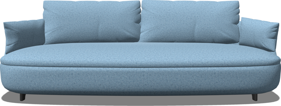 Bart Canape Sofa - Modern Sectional Couch for Living Room, Lounge & Home Theater | Comfortable Fabric Upholstery, Sturdy Frame | Perfect for Small Spaces & Apartments