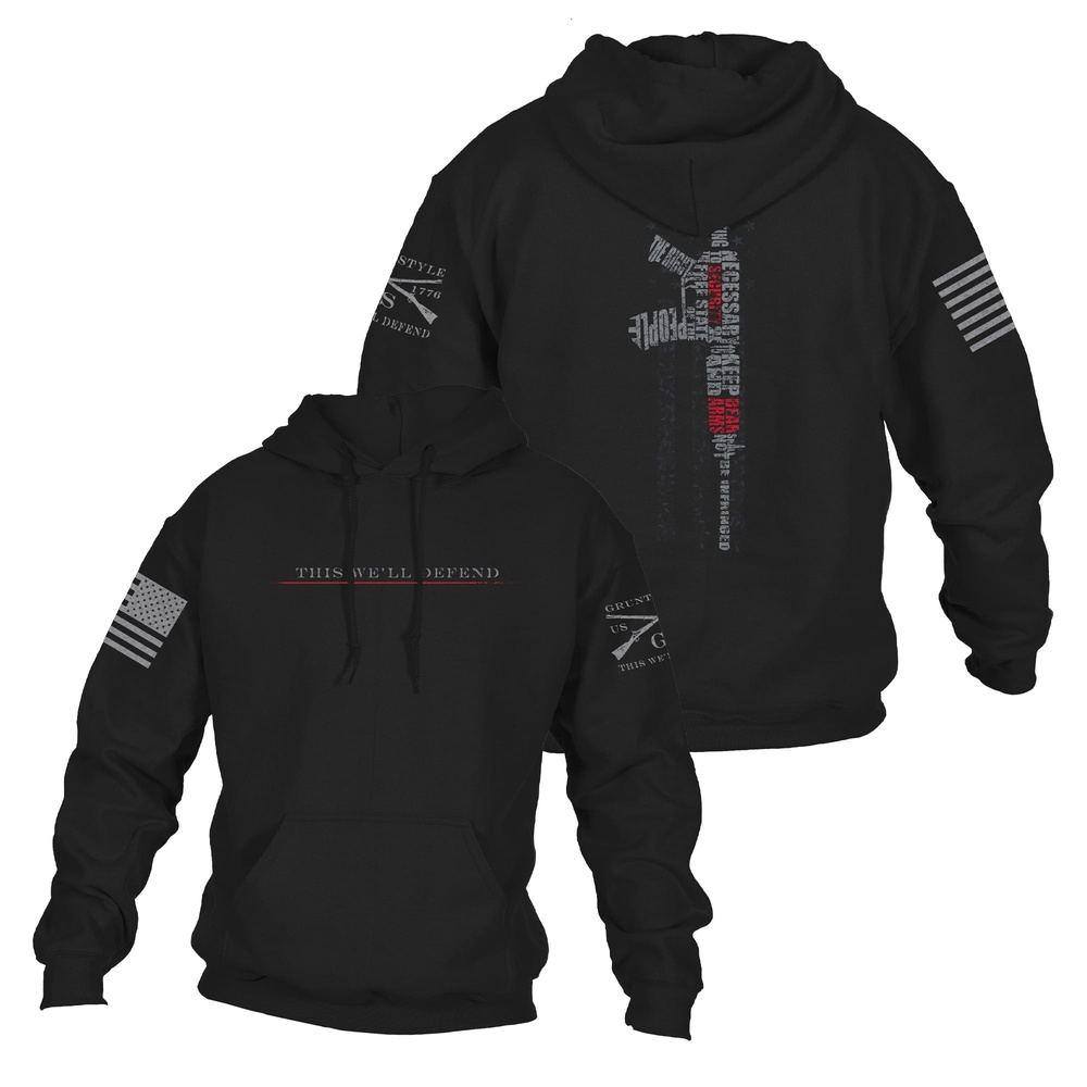 Second Amendment 2.0 Hoodie - Black | Patriotic American Gun Rights Sweatshirt | Perfect for Shooting Range & Political Rallies