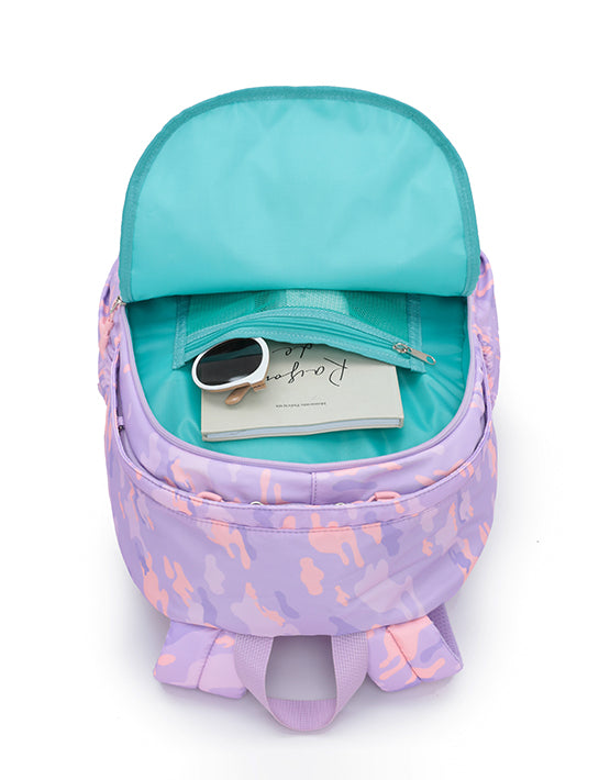 Tosca TCA948 Camo Kids Backpack for School & Travel - Durable Purple Backpack for Boys & Girls - Perfect for Daycare, Hiking & Outdoor Adventures