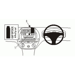 ClicOn No Holes Center Dash Mount for Toyota RAV4 (2001-2003) - Secure Phone Holder for GPS Navigation & Hands-Free Driving