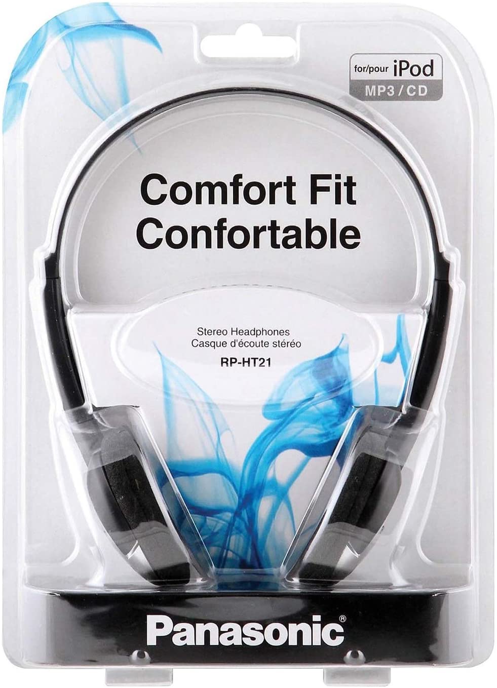 Panasonic RP HT21 Lightweight On-Ear Headphones with XBS Bass - Gray | Perfect for Travel, Work & Gaming