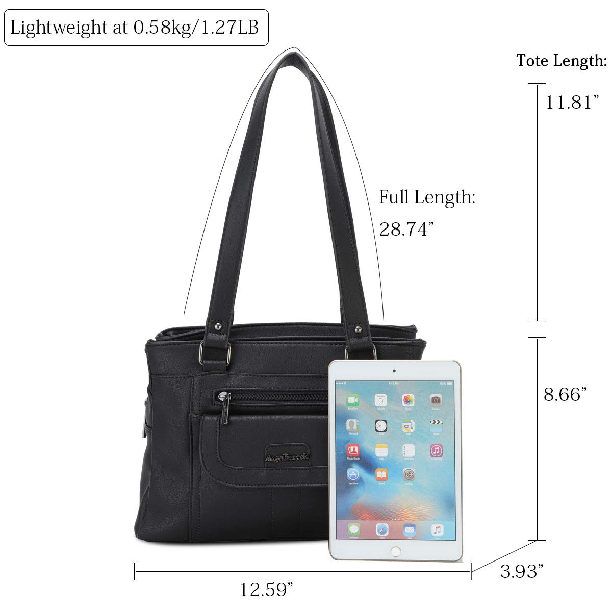 Angel Barcelo Women's Fashion Handbags - Stylish Tote, Shoulder Bag & Top Handle Satchel Purse for Work, Travel & Everyday Use