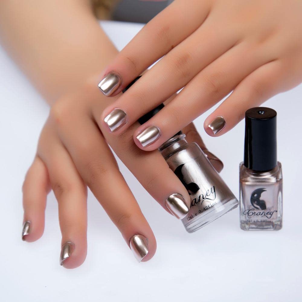 Holographic Chrome Metallic Nail Polish - Mirror Effect, Quick Drying, Bold Bright Colors for Stunning Glossy Nail Art | Perfect for Parties, Weddings & Special Occasions