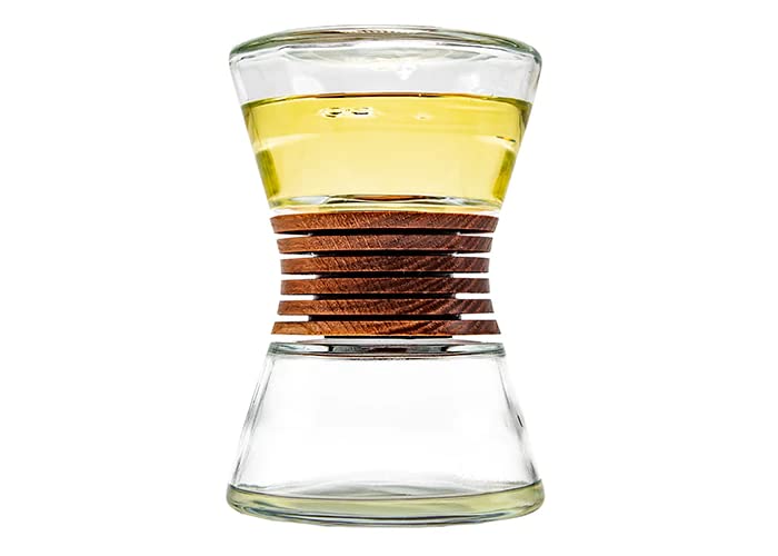 Hyascent Hourglass Home Fragrance Diffuser - Elegant Aromatherapy Oil Diffuser for Living Room, Bedroom & Office - Long Lasting Essential Oil Reed Diffuser Set for Relaxation & Stress Relief