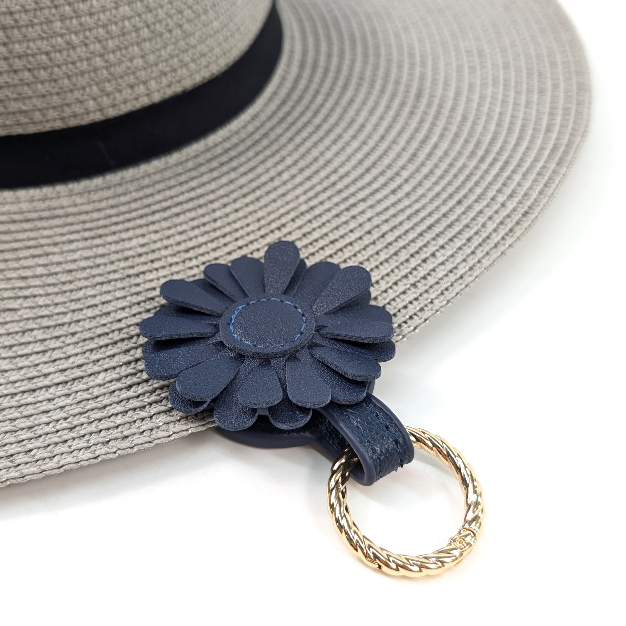 Navy Blue Flower Magnet Holder - Strong Magnetic Hook for Keys, Kitchen Utensils, and Office Supplies | Perfect for Home, Office, and Dorm Organization