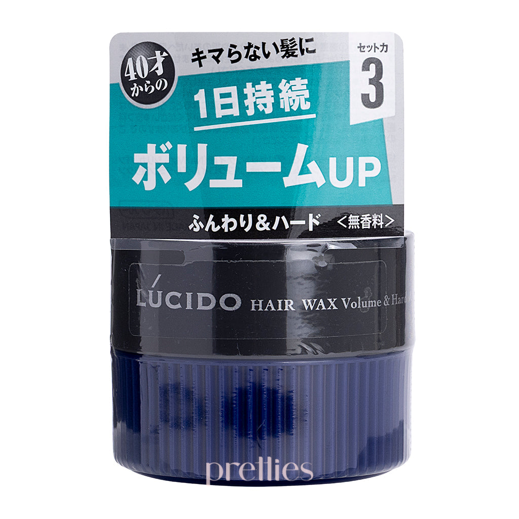 Mandom Lucido Hair Wax 80g - Strong Hold & Volumizing Styling Wax for Men | Perfect for Spiky Hairstyles & Textured Looks