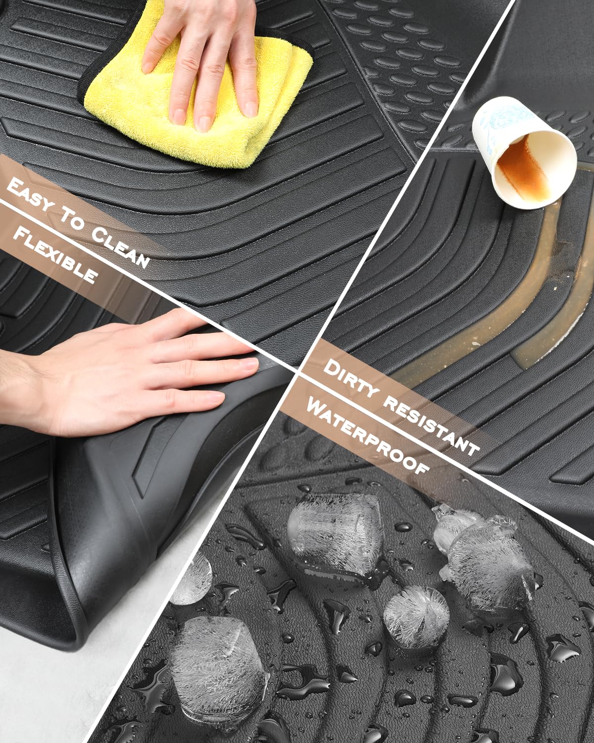 Premium All-Weather Floor Mats & Trunk Liner for Mazda CX-5 (2017-2025) - Heavy Duty Custom Fit Car Mats Set (4-Piece) - Perfect for Daily Commute, Road Trips & Outdoor Adventures