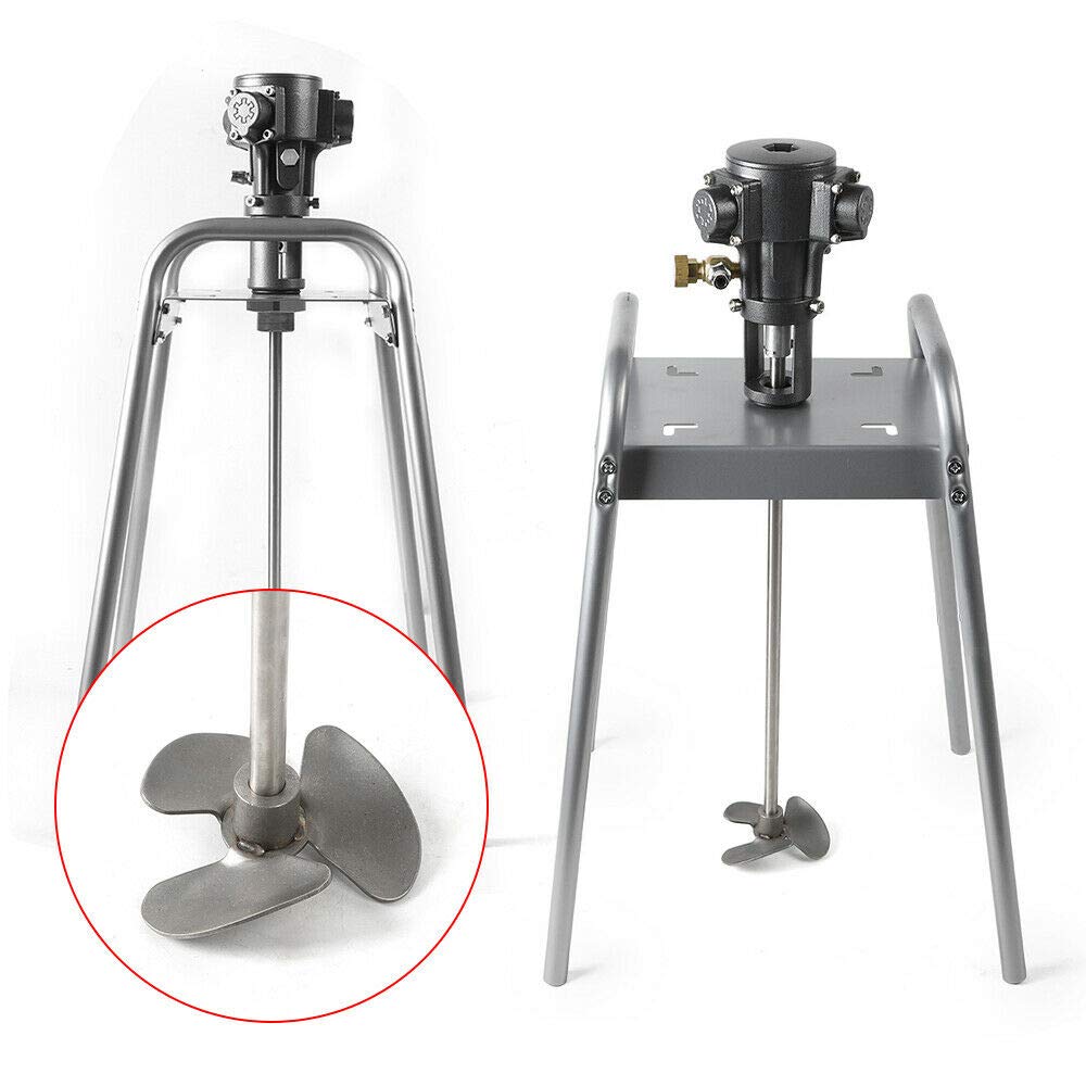5 Gallon Pneumatic Paint Mixer Machine - Stainless Steel Automatic Paint Mixer for Mortar, Paint, Grout, Plaster, Thinset & Fodder - Perfect for Construction, DIY Projects & Professional Painting Jobs