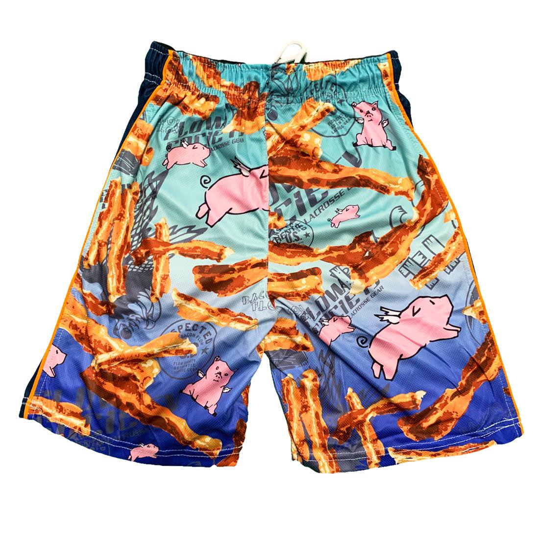 Men's Bacon Attack Shorts - Comfortable & Stylish Casual Wear for Outdoor Activities, Gym, and Lounge